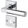 Poignée porte BB,Bauhaus avec Rosetten,Chrom