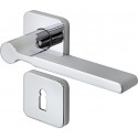 Poignée porte PZ,ID-9 avec Rosetten,Chrom