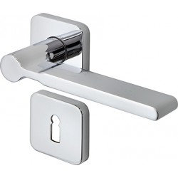 Poignée porte WC,ID-9 avec Rosetten,Chrom