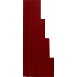 Plaque perforée 495x457 mm rouge poupre RAL 3004