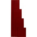 Plaque perforée 1981x457 mm rouge poupre RAL 3004