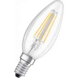OSRAM Ampoule LED Filament, Forme flamme, Culot E14, 2W Equivalent 23W, 230 V, claire, Blanc Chaud 2700K, Lot de 1 pièce