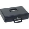 Boite caisse argent ,noir .,E uroein.,370x290x110