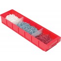 Boite rangement VKB 600x93x83 mm rouge (Par 16)