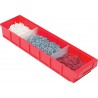 Boite rangement VKB 600x186x83 mm rouge (Par 8)