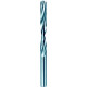 Foret hélicoïdal à queue cylindrique, en acier à coupe rapide, type H, DIN 338, surface sans revêtement, Ø h8 : 4,50 mm, Long. totale 80 mm
