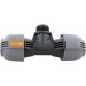 Dérivation en T d'arrosage enterré 25 mm male 3/4", Orange - Gardena 278720