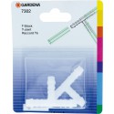 Raccord en T en plastique 8mm-Gardena (Par 10)