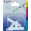 Raccord en T en plastique 10mm-Gardena (Par 10)