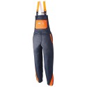 Salopette anti coupure Taille 54, anthr./rouge vif