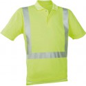 Polo-T-Shirt haute visibilité jaune ,Taille XL