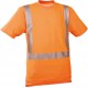 T-shirt Haute visibilité orange vif ,Taille L