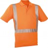 Polo-T-Shirt haute visibilité orange vif ,Taille L