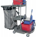 Chariot de nettoyage HAACP 1190x675x1150 2x15l
