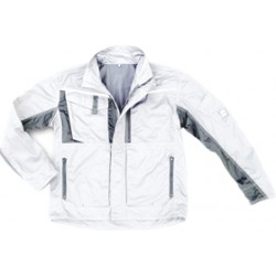 Veste de travail Champ, Taille S, blanc/gris