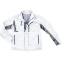 Veste de travail Champ, Taille S, blanc/gris