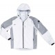 Veste softshell hiver , Taille S, blanc/gris