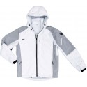 Veste softshell hiver , Taille XL, blanc/gris