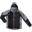 Veste softshell hiver , Taille M, noir/gris