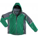 Veste softshell hiver , Taille 3XL, vert /gris