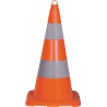 Cone de signalisation réfléchissant 500mm PVC orange