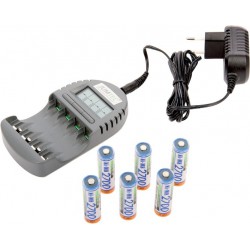 Chargeur Set 2 avec 6 Mignon NimH-Batteries
