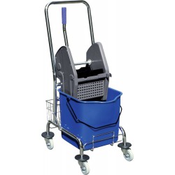Seau chromé 1x27l m.Presse