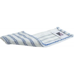 Serpillère Professionnelle en Microfibre, Premium, 40 cm blanc-bleu (Par 5)