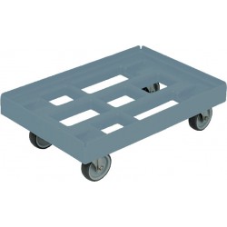 Rouleur de transport 610x410mm gris, avec 4 roues