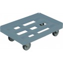 Rouleur de transport 610x410mm gris, avec 4 roues