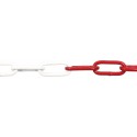 Chainette rouge-blanc 5 mm epoxy 30 m (Par 30)