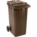 Bac poubelle 240 Litres , marron