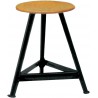 Tabouret en acier 3 jambes, H550 mm
