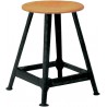 Tabouret en acier 4 jambes, H500 mm
