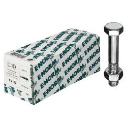Vis + boulon DIN 601 Mu HDG M8x160 HP E-NORMpro (Par 50)