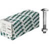 Boulon tete bombé DIN 603 Mu HDG M5x35 HP E-NORMpro (Par 200)