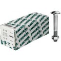 Boulon tete bombé DIN 603 Mu HDG M8x50 HP E-NORMpro (Par 100)