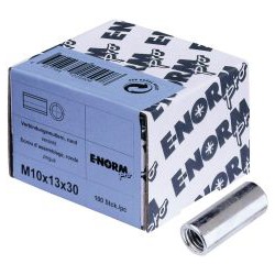 Ecrou allongé 4,8 - rond galZn M10x30x13 HP E-NORMpro (Par 100)