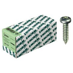 Vis autotaraudeuses DIN 7981 acier inoxydable A2 -C-H 4,8x13 HP E-NORMpro (Par 100)