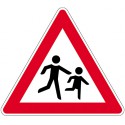 Panneau VKZ .136-20 Dreieck 900mm enfant (gauche)