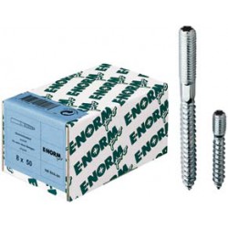 Vis double filetage galva ISR 25 M8x150 HP E-NORMpro (Par 100)
