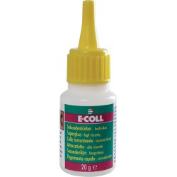 Colle instantanée viscosité élevée 20g E-COLL (Par 10)