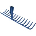 Rateau a cailloux 16 dents, Bleu sans manche