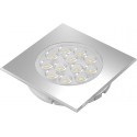 LED Sign Plus square ww Aluminium Optik
