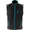 Gilet homme FORTIS 24, Black/turquoise, Gr.XXL