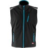 Gilet homme FORTIS 24, Black/turquoise, Gr.XXL