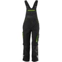 Salopette enfants Fortis 24, Black/limegreen,Gr98-104