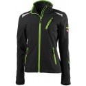 Veste softsbrillant femme 24, Black/lime green,Taille XL