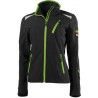 Veste softsbrillant femme 24, Black/lime green,Taille XL