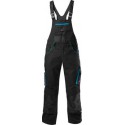 Salopette Homme Fortis 24, Black/turquoise,Taille 52